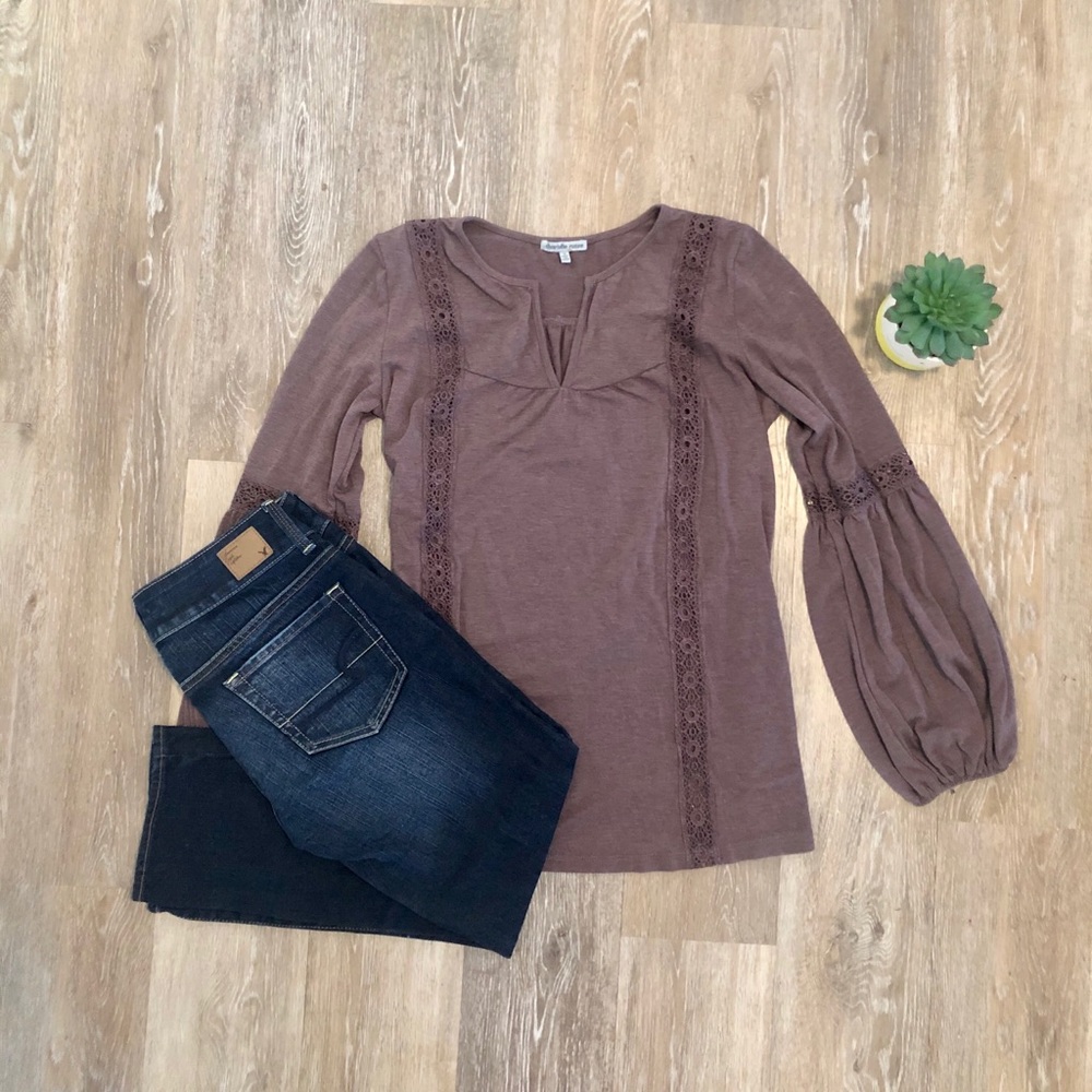 Boho Mauve Top